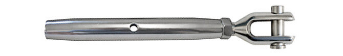 Closed Body Turnbuckle with Fork to Blank Ends - 316 Stainless Steel